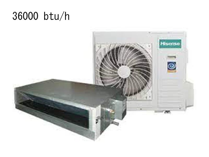 داکت اسپلیت اینورتر Hisense  به ظرفیت 36000BTU مدل HID-36 سرد و گرم