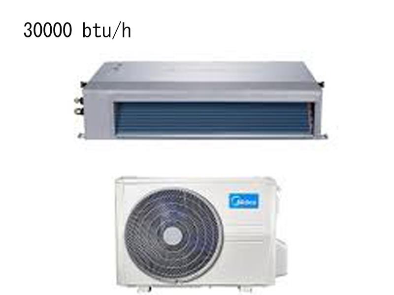 داکت اسپلیت اینورتر midea به ظرفیت 30000btu/h مدل X90M سرد و گرم